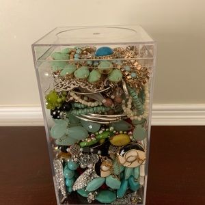 Vintage-Modern Jewelry Jar #AB 13